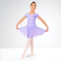Lilac Voile Skirted Leotard with EMPAS logo